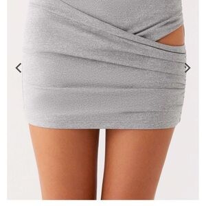 Peppermayo Grey mini skirt